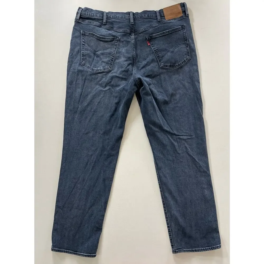 Men's Levi's 505 Premium Medium Blue Wash Denim Jeans Straight Mid Rise 42x32